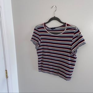 American Eagle Striped Crop Top